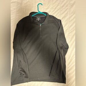 Rhone Sweater Mens XL Commuter 1/4 Zip Long Sleeve Pullover Color Black